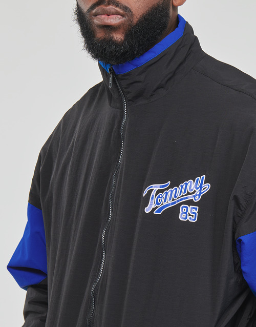Tommy Jeans - TJM FLEECE LINED TRACK JACKET - Noir / Bleu