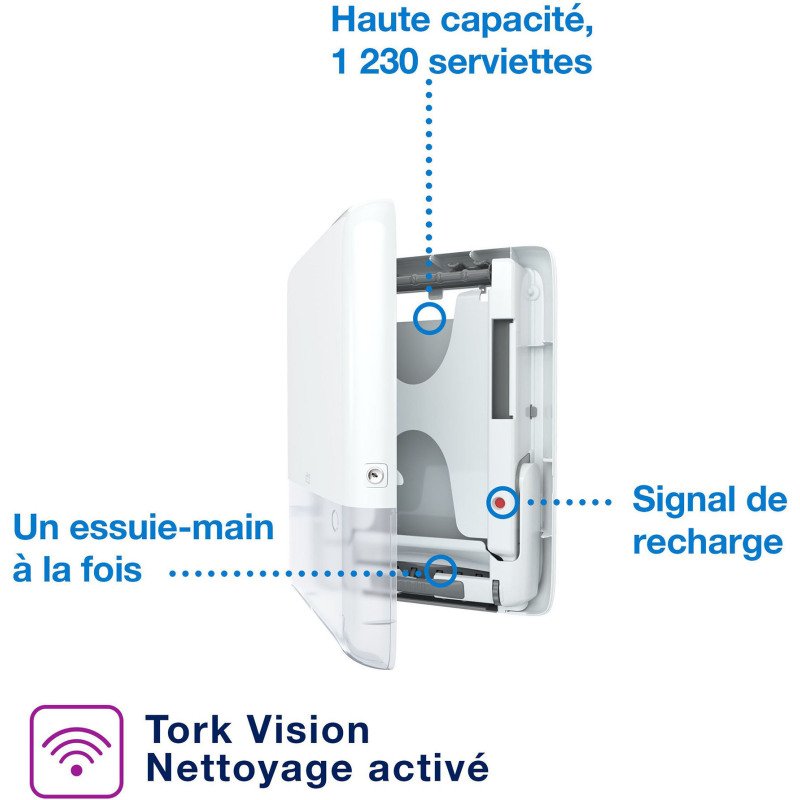 Distributeur essuie-mains enchevêtrés PeakServe Mini H5 Tork