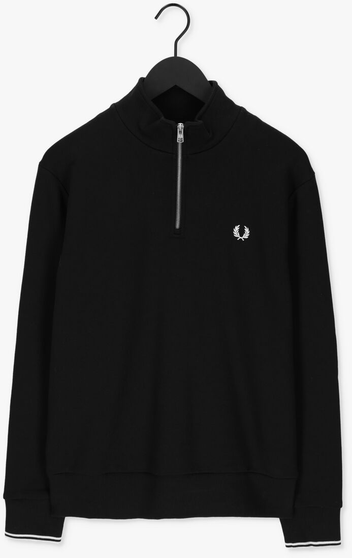 FRED PERRY zwarte fred perry sweater half zip sweatshirt