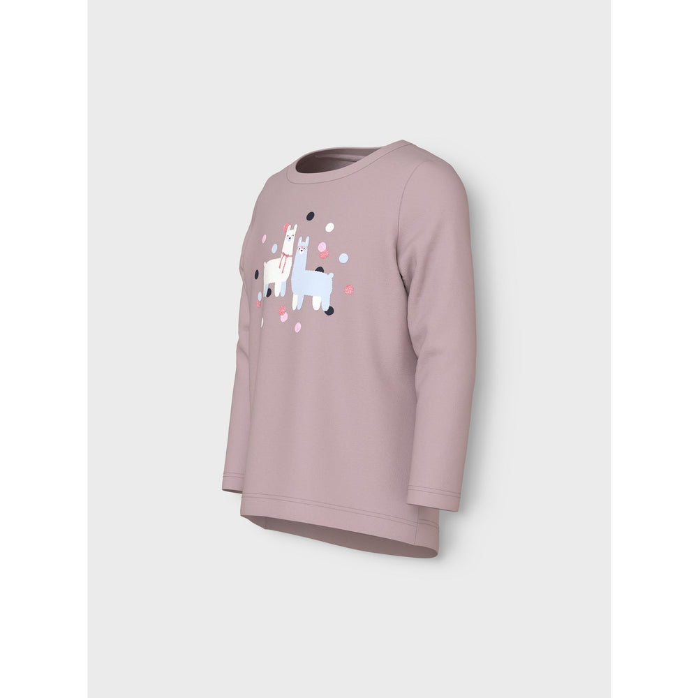 Køb Name It Burnished Lilac Lama Nmfvix Ls Top