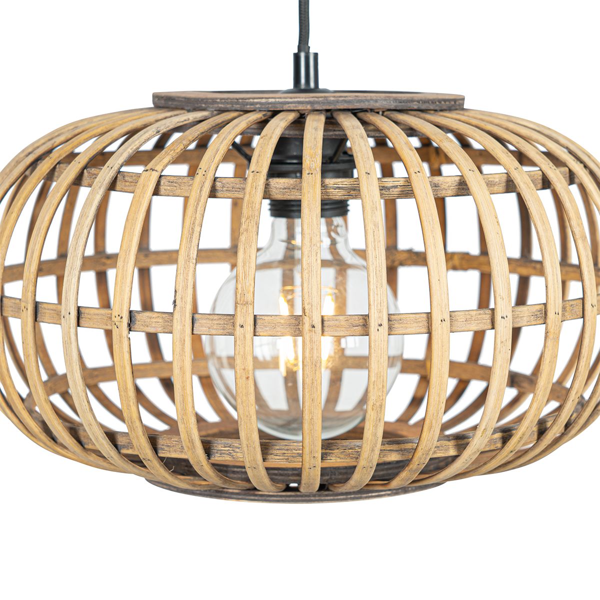 Oosterse hanglamp bamboe 32 cm - Amira