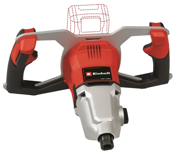 Einhell TP-MX 18-2, Mortar, Maling, Sort, Rød, Trin, Børsteløs motor, 450 rpm, 720 rpm - SOLO