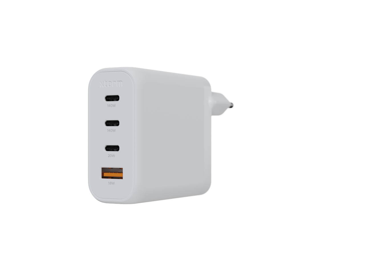 Xtorm - 140W GaN2 Ultra hjemmeoplader 3xUSB-C/USB-A Hvid