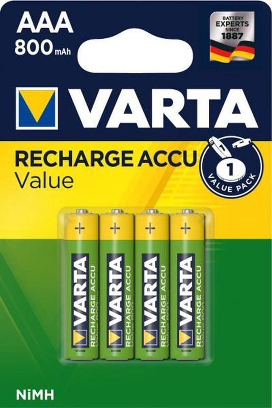 Varta Rechargeable Accu AAA 800 mAh BLS4