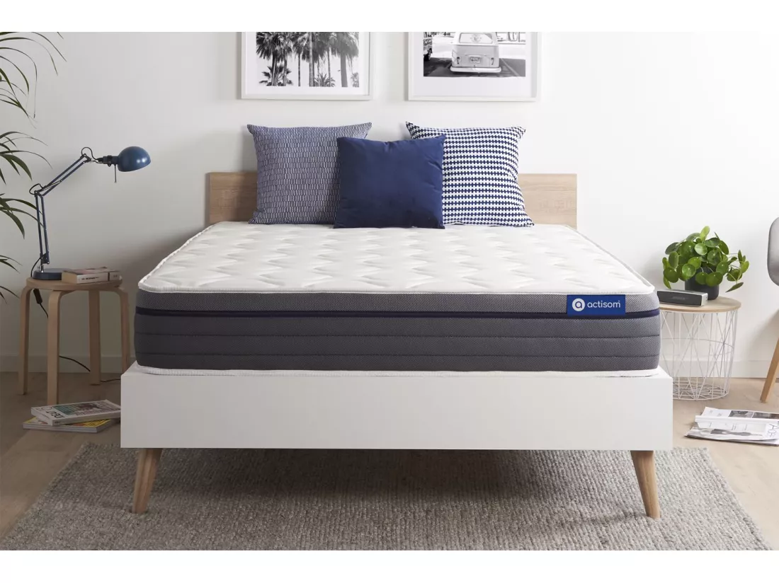 Matelas Latex+Mémoire de forme ACTILATEX ZEN 160x200 Maxi épaisseur 7zones de confort