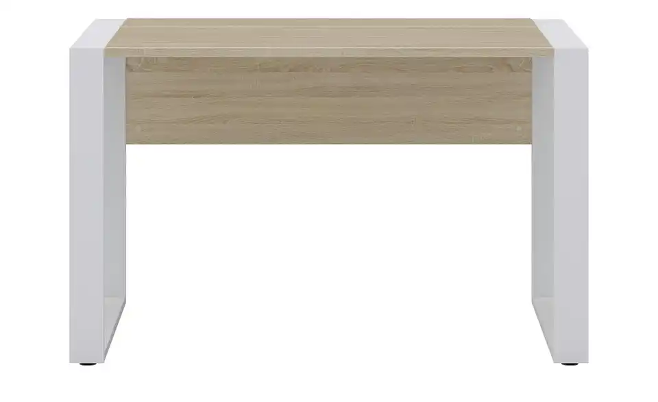 Schreibtisch Kasai 120x80 cm Eiche Sonoma (Nachbildung), Weiß