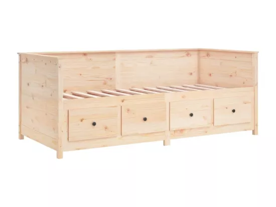 Lit de jour sans matelas 80x200 cm bois de pin massif