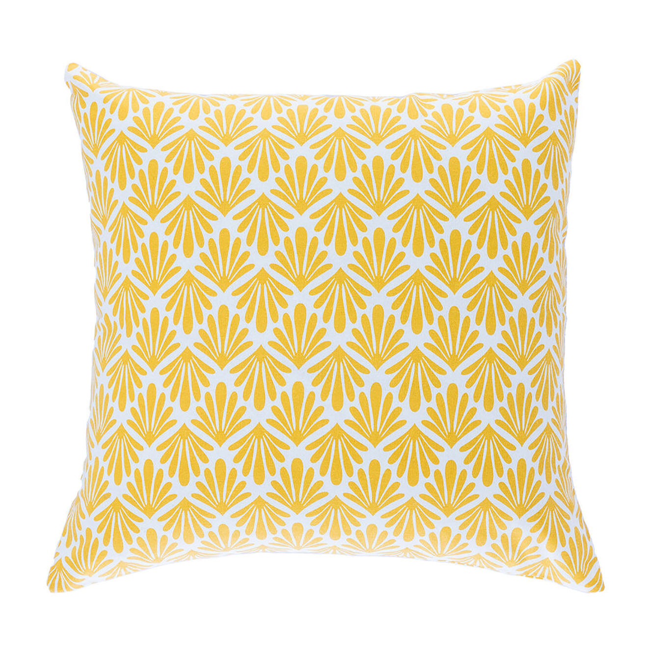 Febronie Housse de coussin d'extérieur Peacock jaune - 50x50 cm