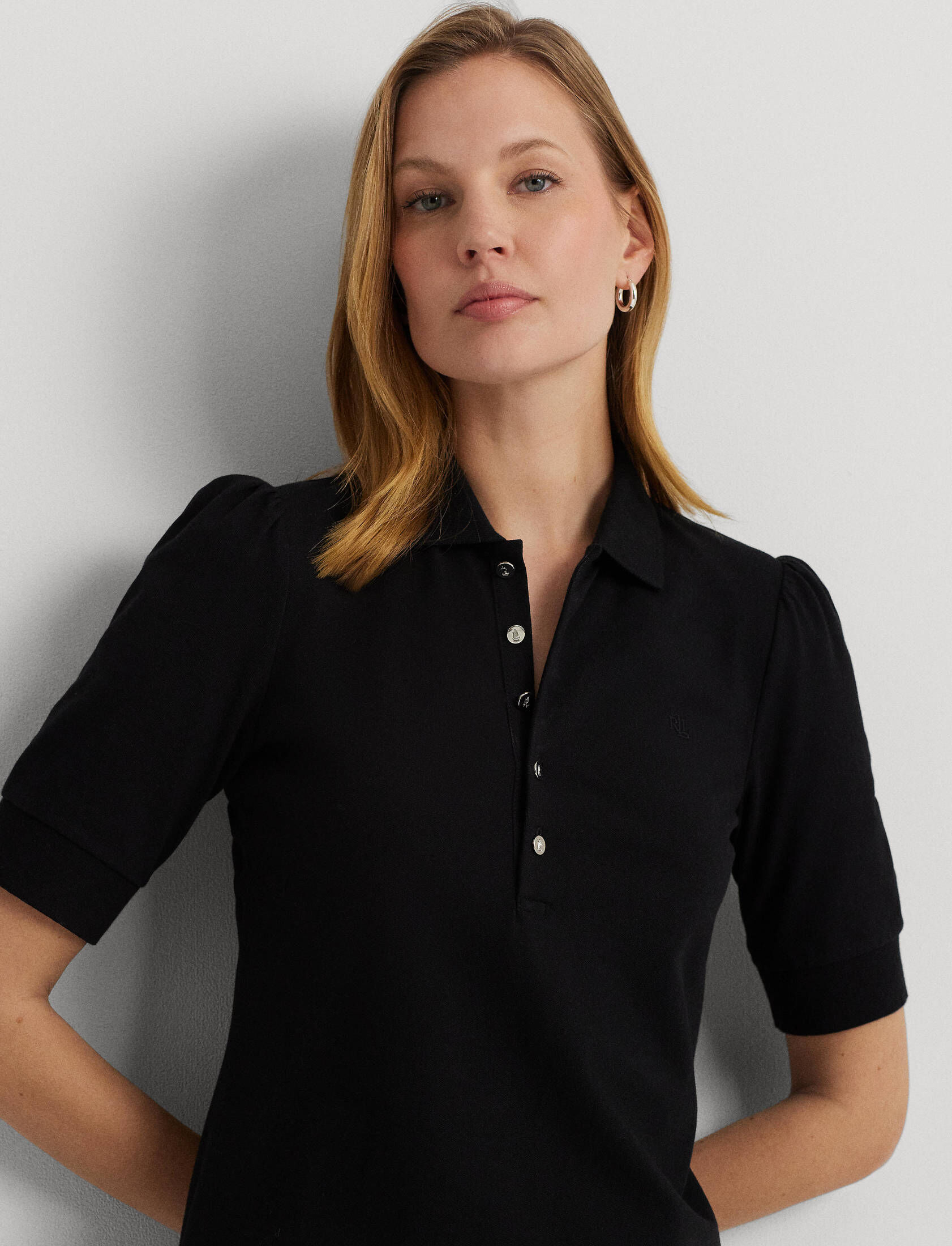 Lauren Ralph Lauren| Damen Kleid mit Kragen und Knopfleiste