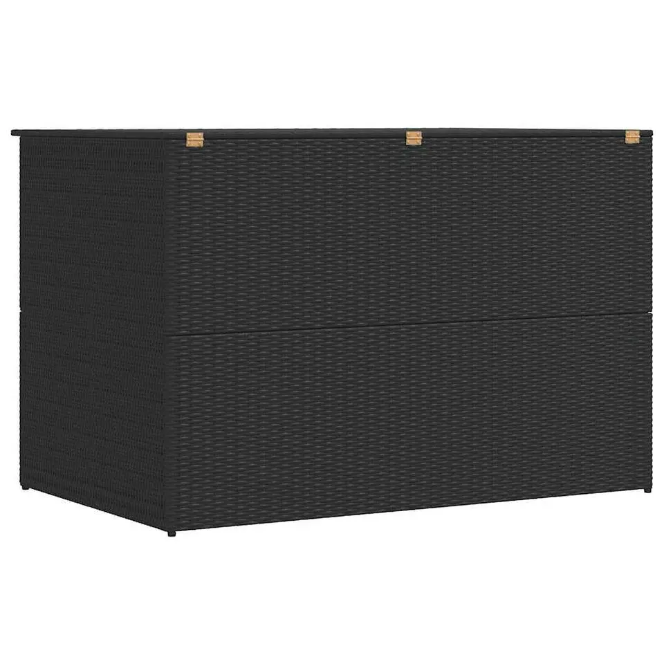 vidaXL - Opbergcontainer Voor Buiten - Zwart - Poly rattan