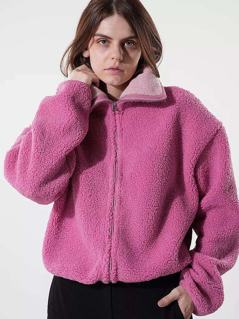 PENN&INK Jacke in Teddyfell pink
