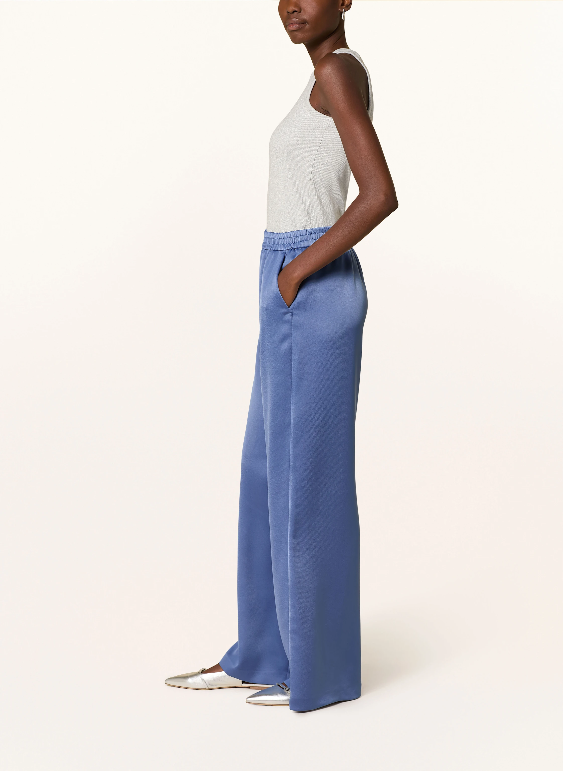 MAX & Co. Marlenehose aus Satin