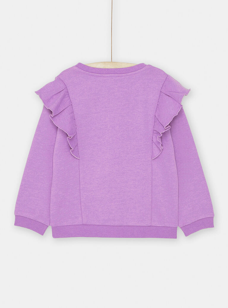 Sweat parme foncé fille