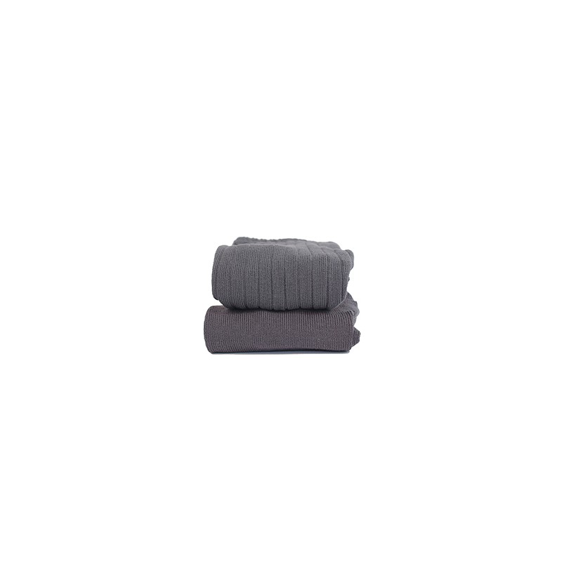 Condor Condor chaussettes hautes côtelées charbon