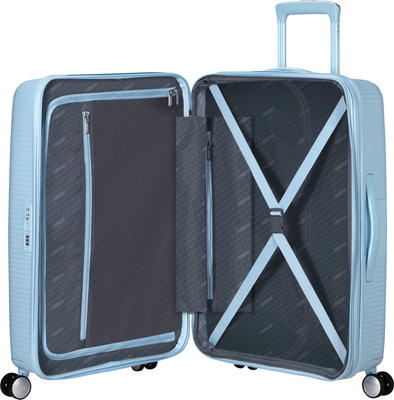 American Tourister Soundbox Spinner Trillekoffert 71,5L, Pastel Blue