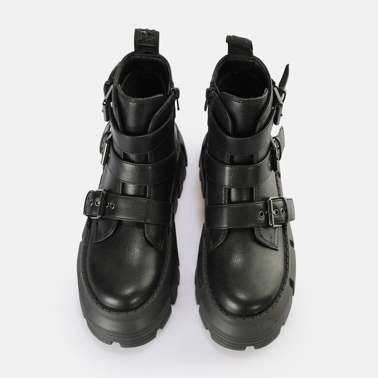 Ava Ankleboot Botte vegan, noir