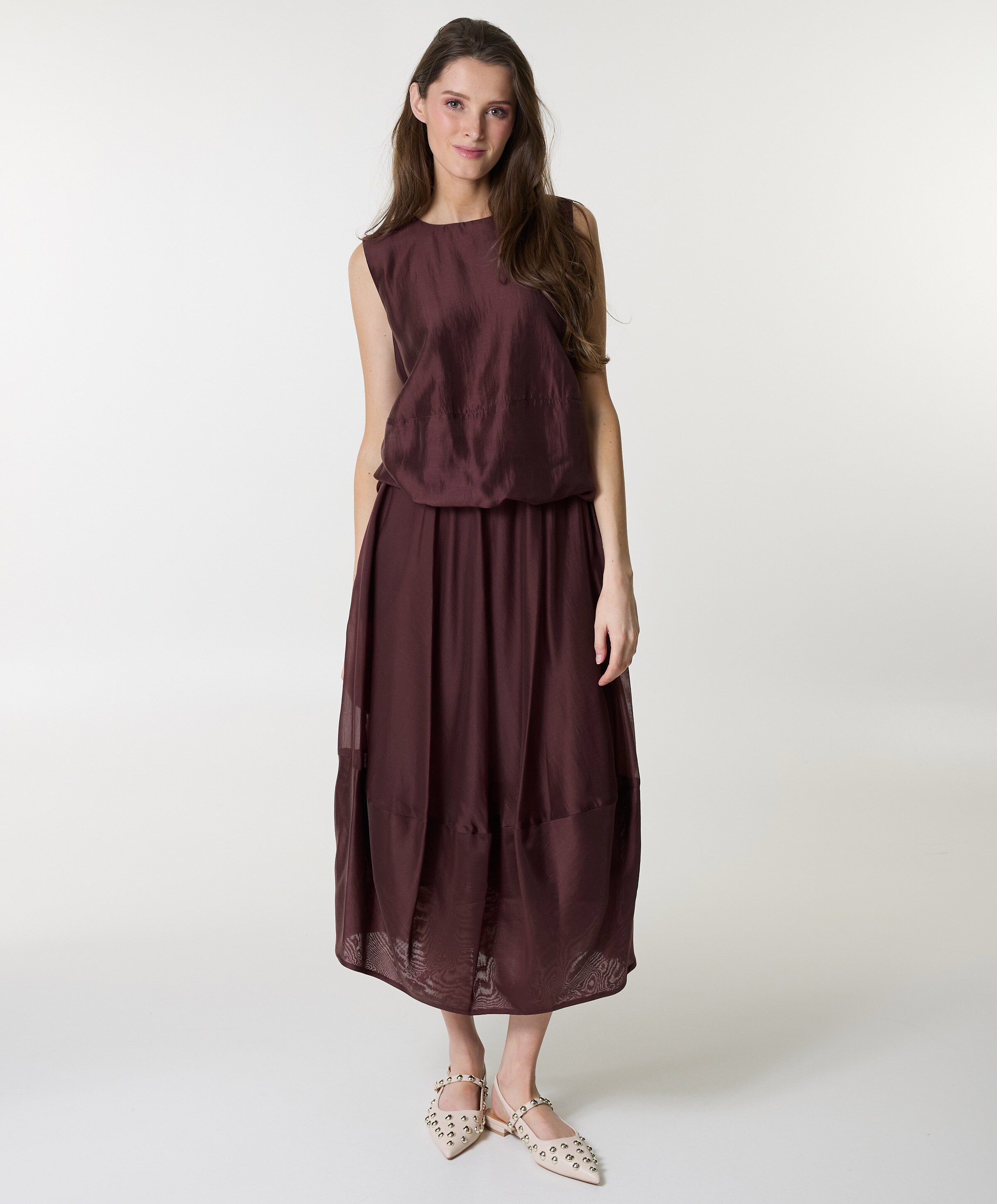 MeiMeij Dames rok bordeaux