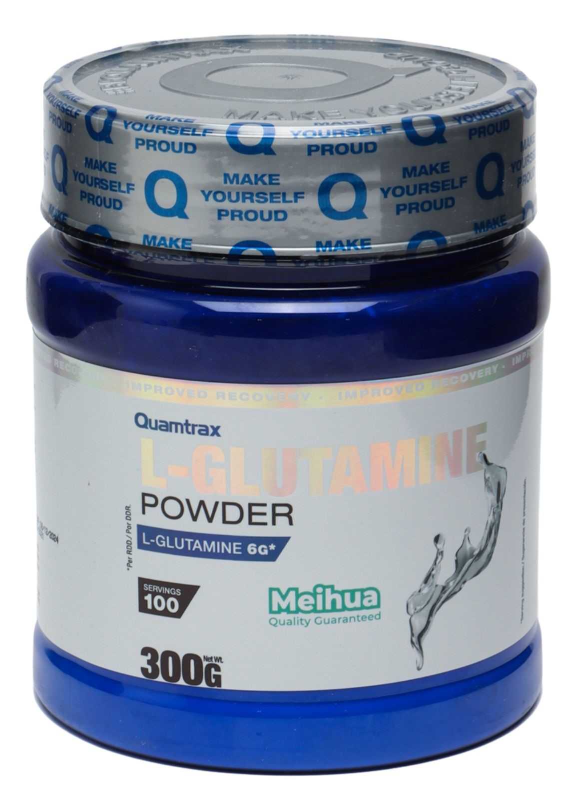 Quamtrax L-Glutamina 300 g Qualidade Meihua™