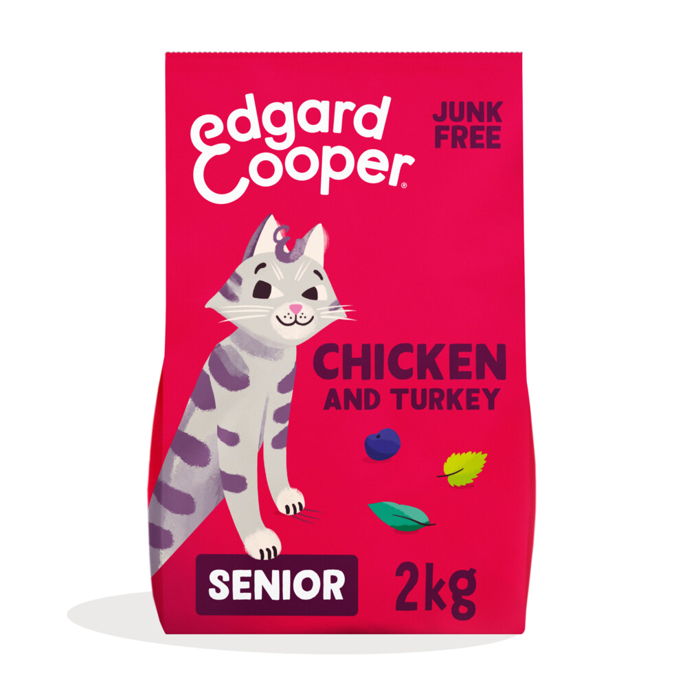 Edgard & Cooper Kattenvoer Senior Kip - Kalkoen2 kg