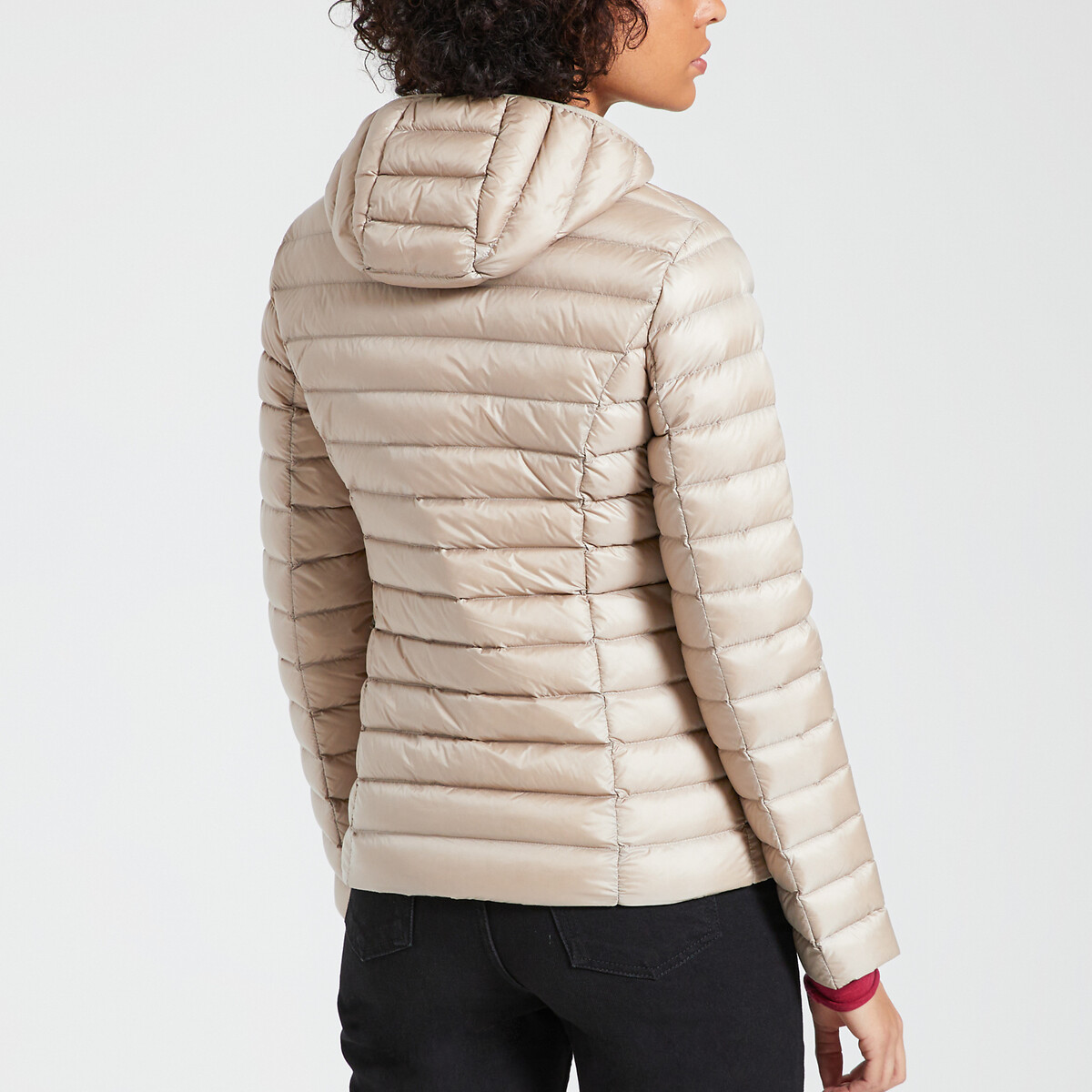 JOTT<br>Jaqueta acolchoada de plumas com capuz e zíper Cloe