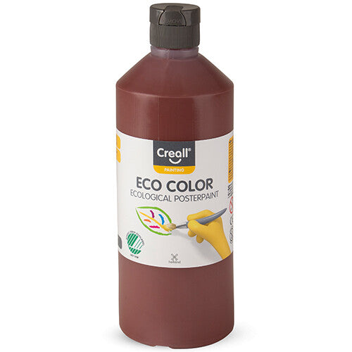 Creall eco color plakkaatverf 500ml - donker bruin