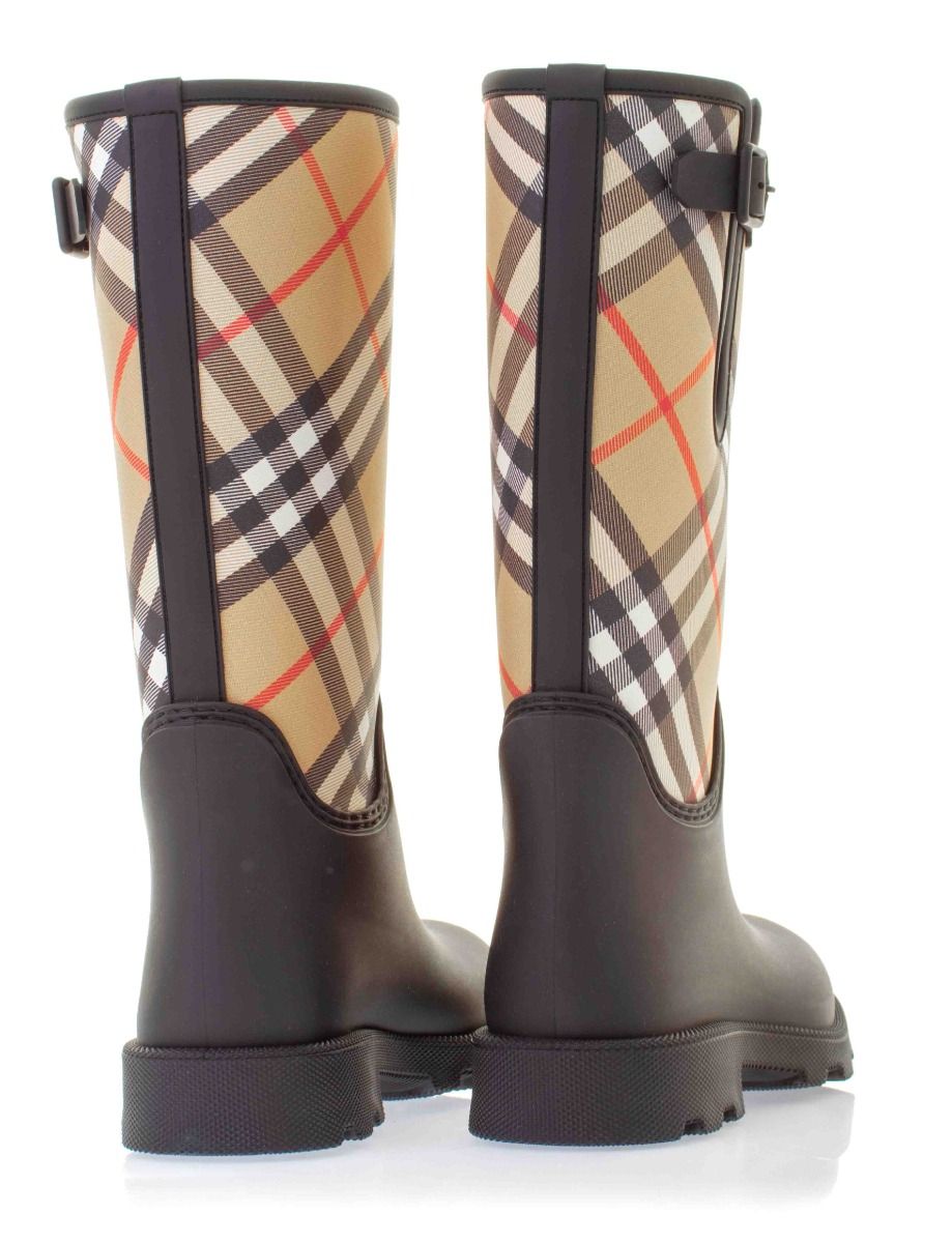 Burberry Rubber Marsh Stamp High Boots