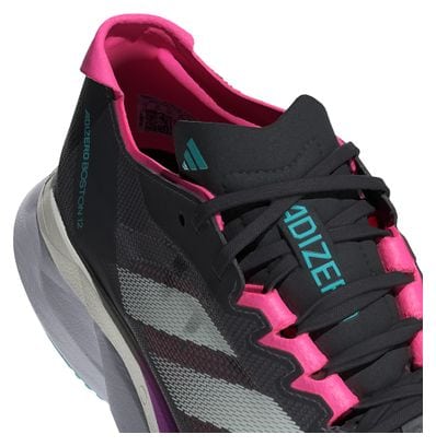 Chaussures adidas adizero Boston 12 Noir Rose Femme