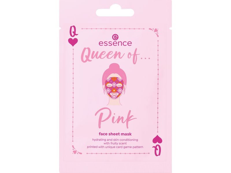 essence Augenmaske Queen of... Pink face Sheet mask 01 1 St Gesichtsmaske mit hautpflegender Formel in Pink