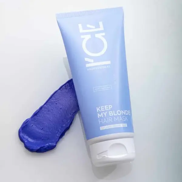 Máscara capilar roxa ICE para cabelos loiros (VEGANA)