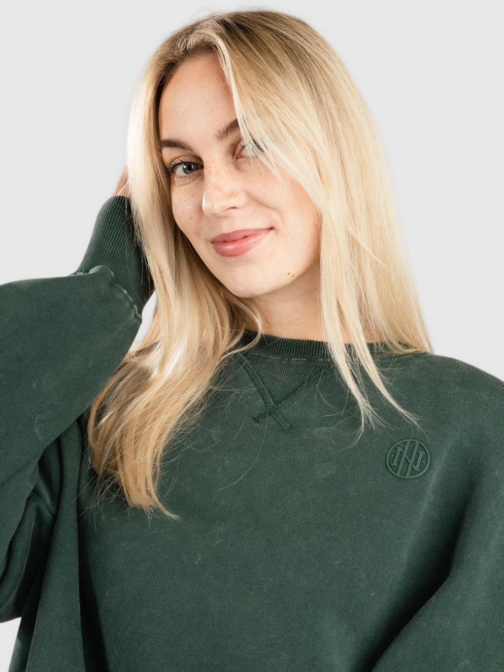 Ninth Hall Albie Min Crew Sweater wash green