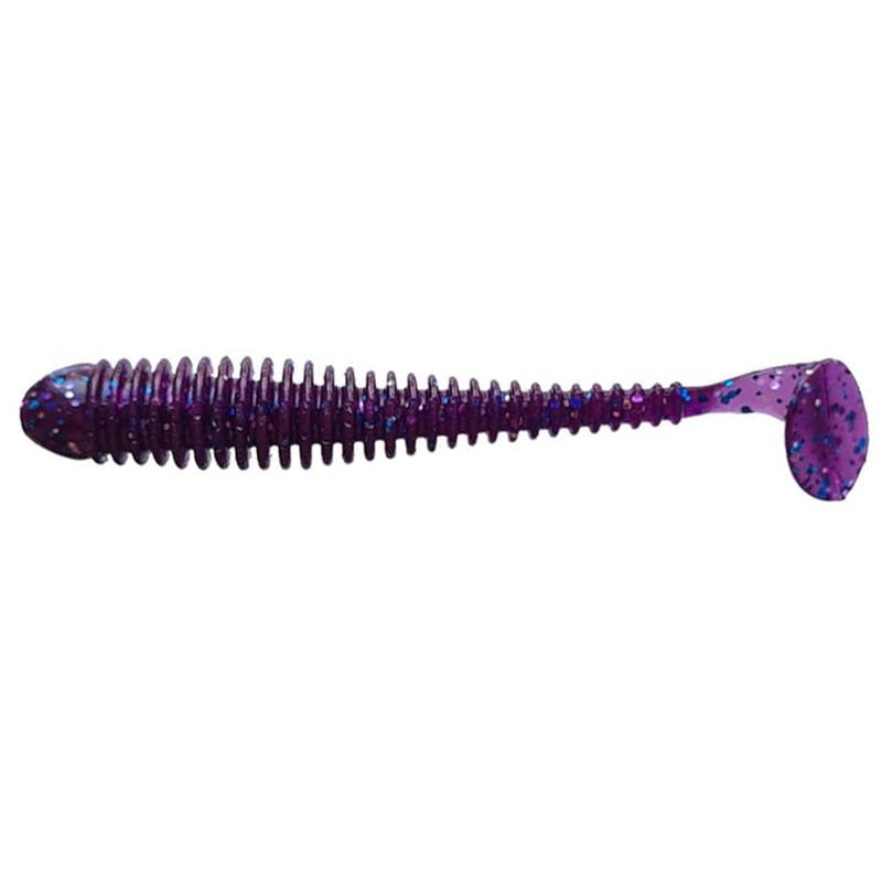 Leurre Souple Crazy Fish Vibro Worm 4” - 10Cm - Par 5