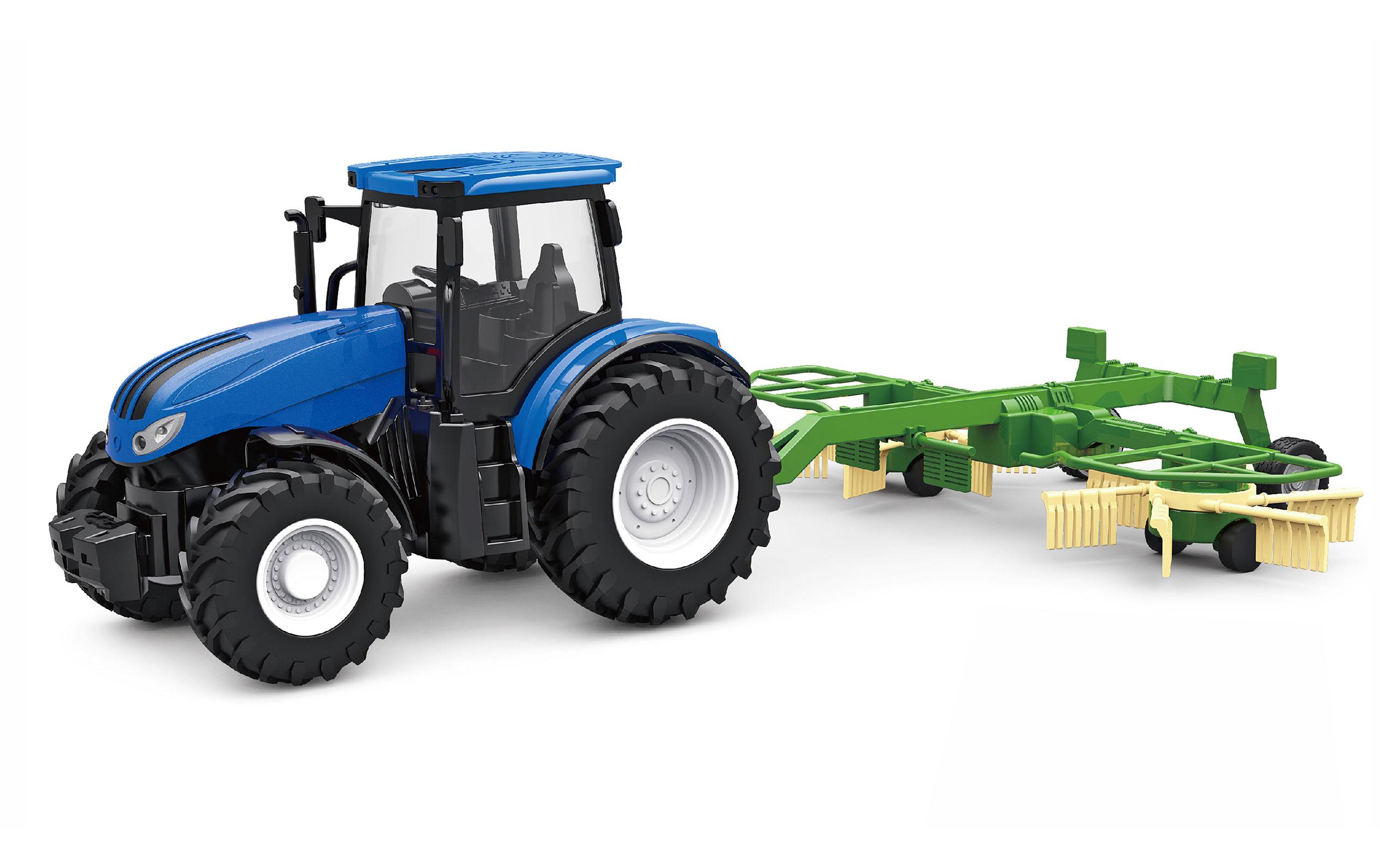 Traktor mit Kreiselschwader RTR, 1:24Ferngesteuerter Traktor mit Licht und Sound