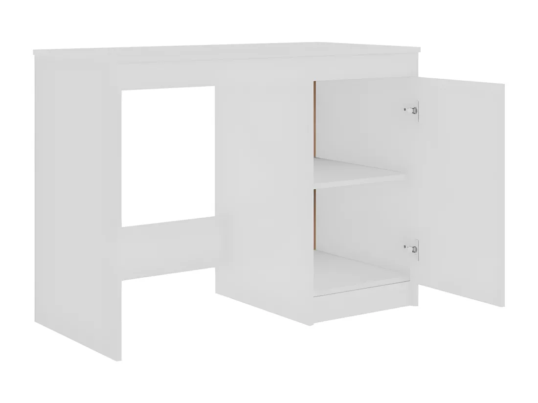Bureau Blanc 140x50x76 cm Aggloméré