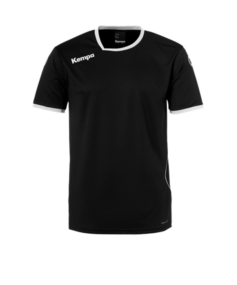 Kempa Curve Trikot T-Shirt Kids Schwarz Weiss F04