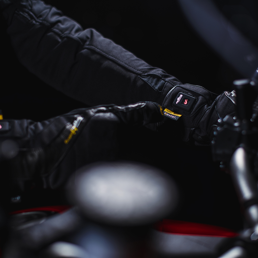 Furygan - Gants chauffants Heat X Kevlar® Noir