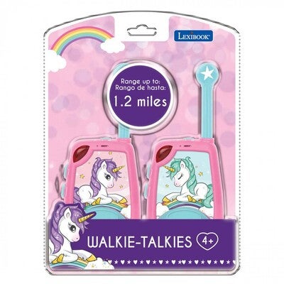 Lexibook Unicorn Walkie Talkie, Rosa