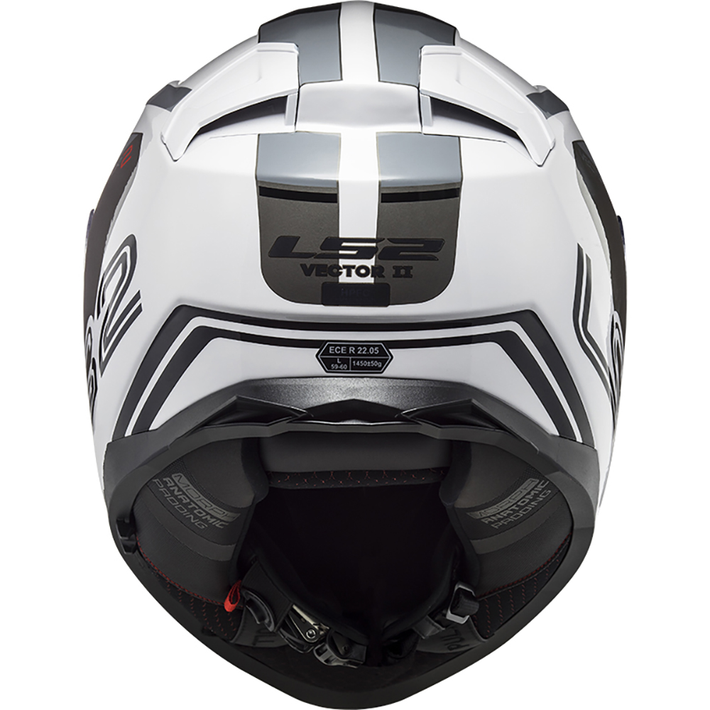 LS2 - Casque FF811 Vector II Metric Blanc / Titanium