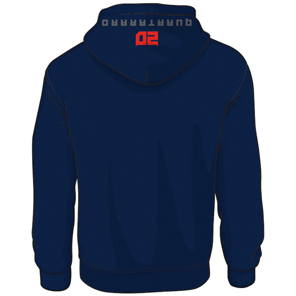 Fabio Quartararo - Sweat zippé à capuche Big Diablo Bleu / Rouge