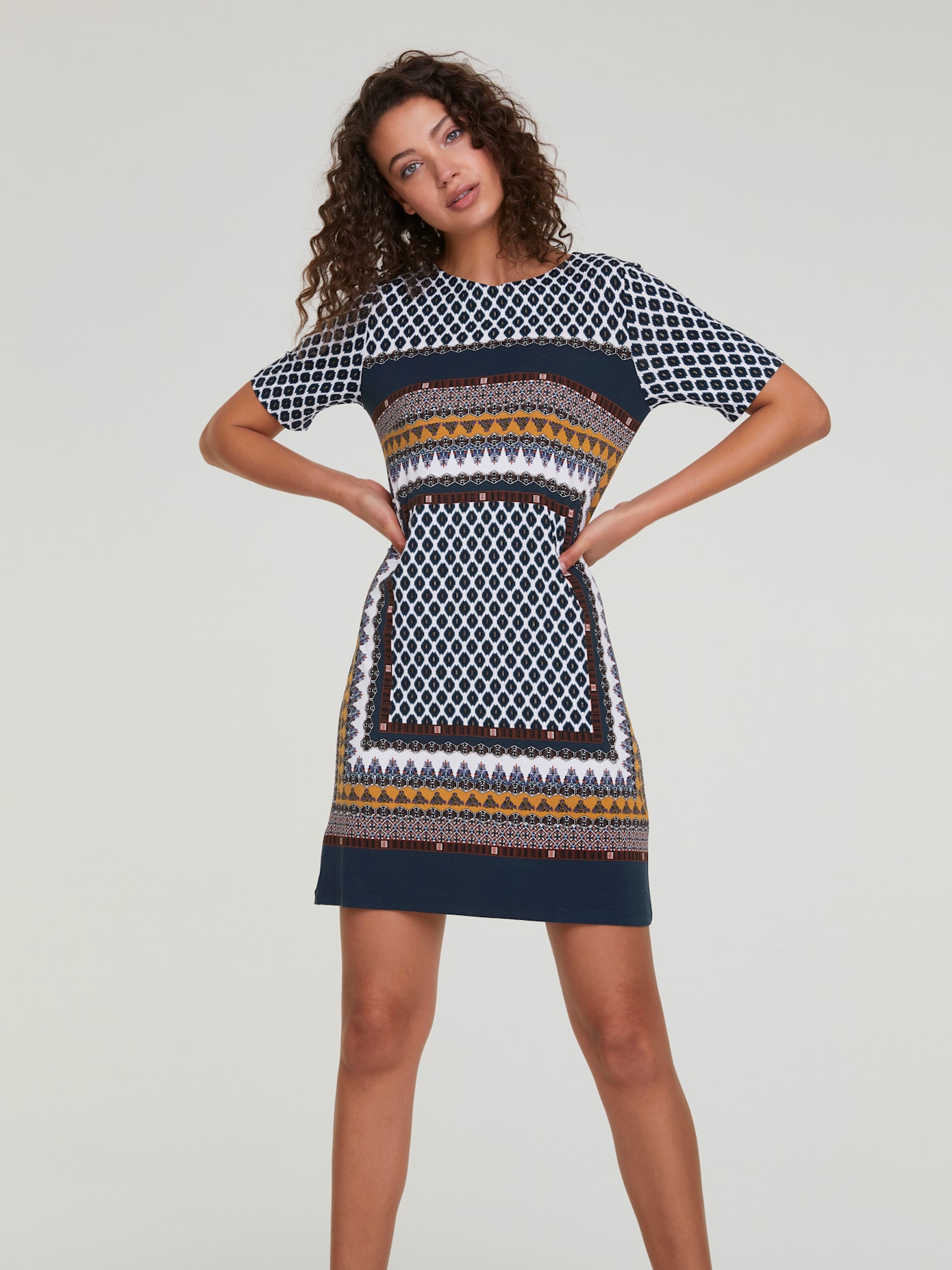 Robe en jersey imprimé tendance