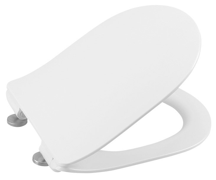 Sapho Brilla randloos toilet met zitting 36.5x53cm wit
