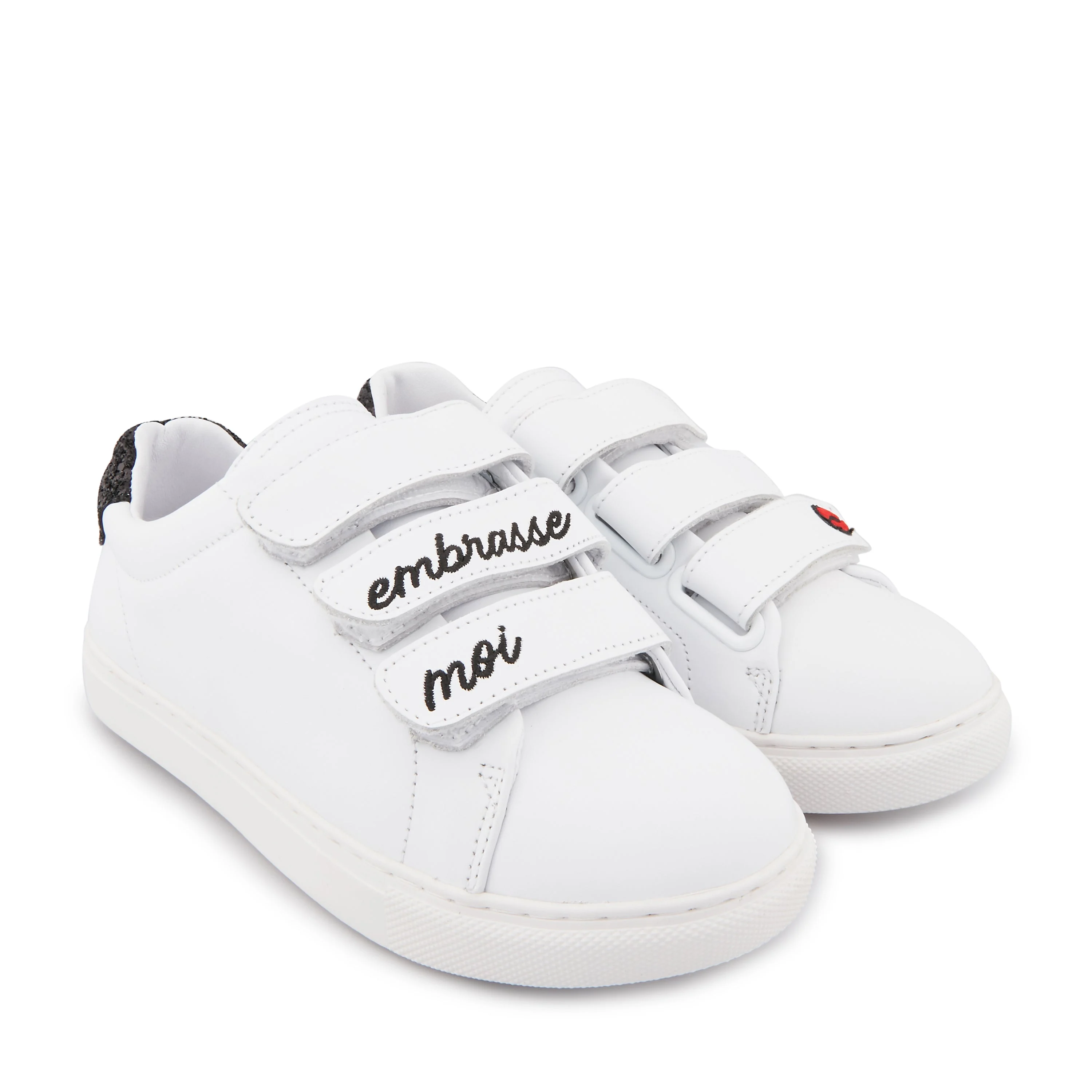 EDITH EMBRASSE MOI - Sneakers en cuir | Blanc