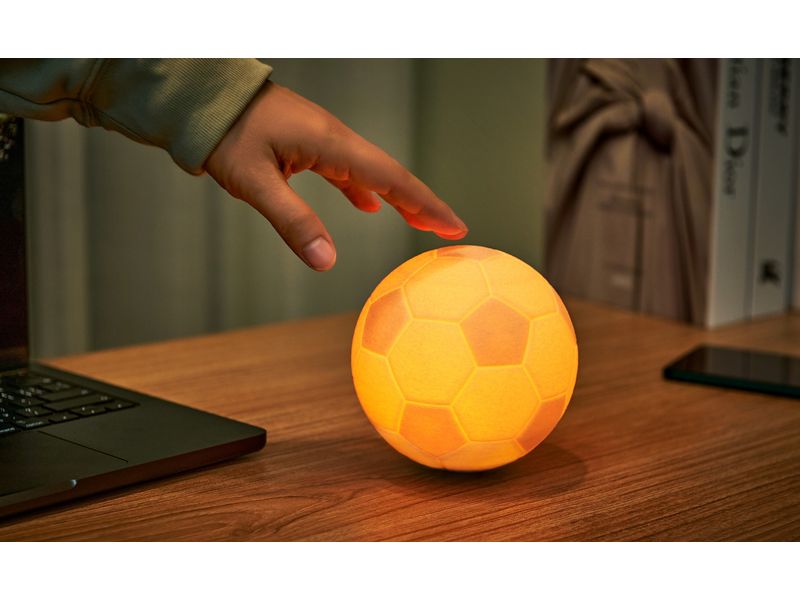 Gingko LED Stimmungslicht Smart Football Mini Braun Fussbal im Lampendesign