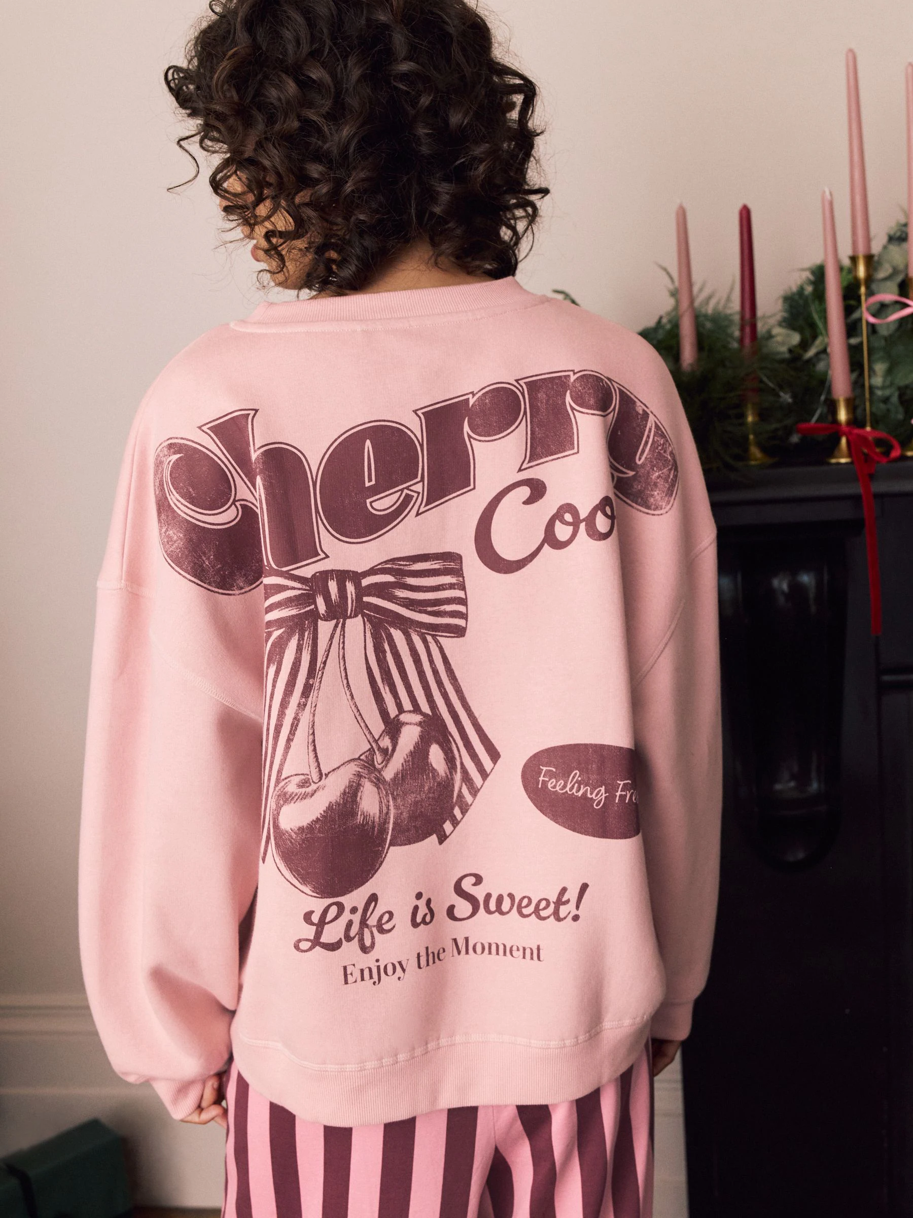 Roze kers - Sweatshirt-pyjama's