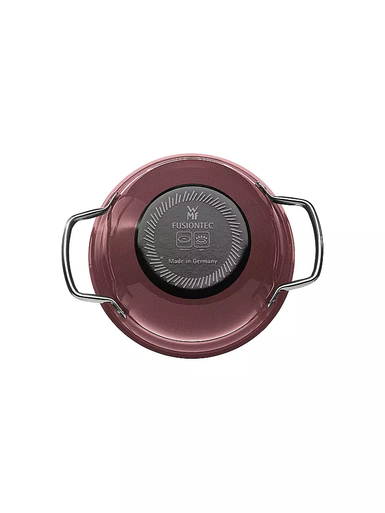 WMF Fusiontec Mineral Kochschüssel mit Glasdeckel 20cm/4L Rose Quartz beere