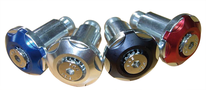 Dafy Moto - Embouts de guidon Etoile Argent