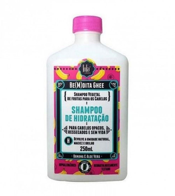 Lola Cosmetics - Shampoo hidratante com banana e aloe vera Be(m)dita Ghee