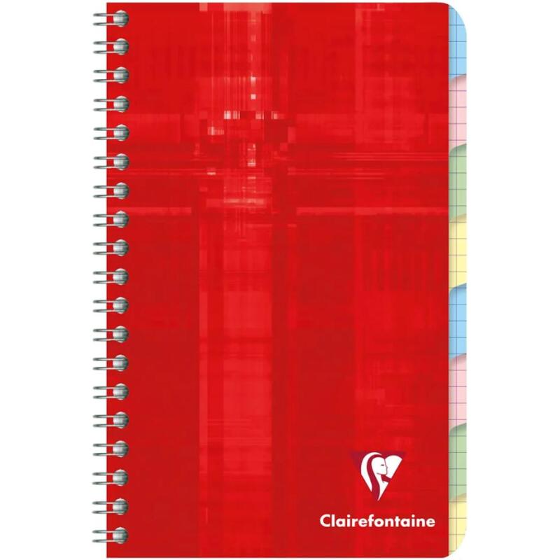 Répertoire libre reliure intégrale 11x17cm 96 pages petits carreaux Couleur aléatoire - Assortis