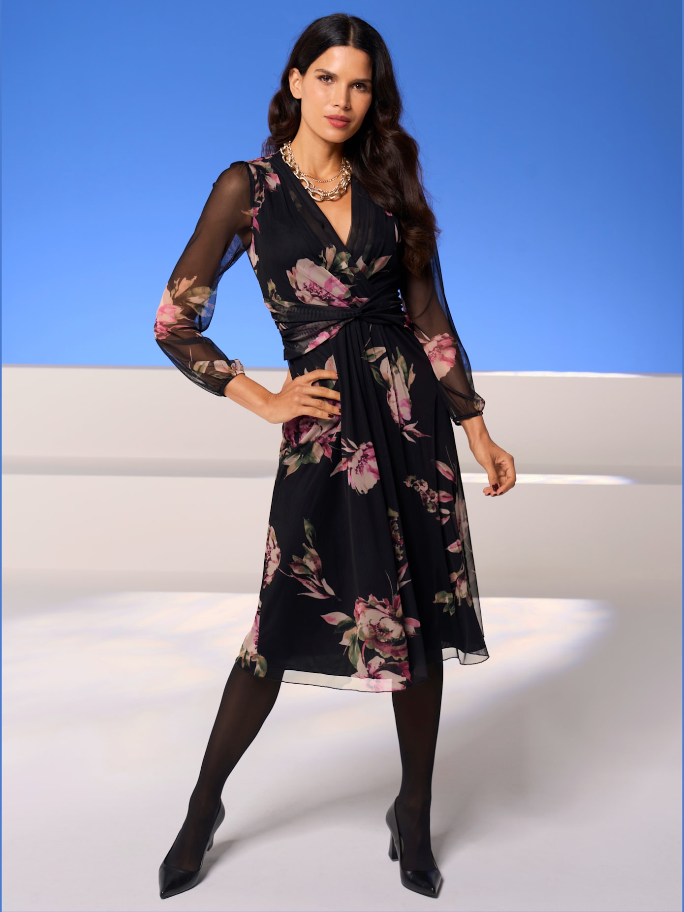 Robe imprimée qualité maille imprimée