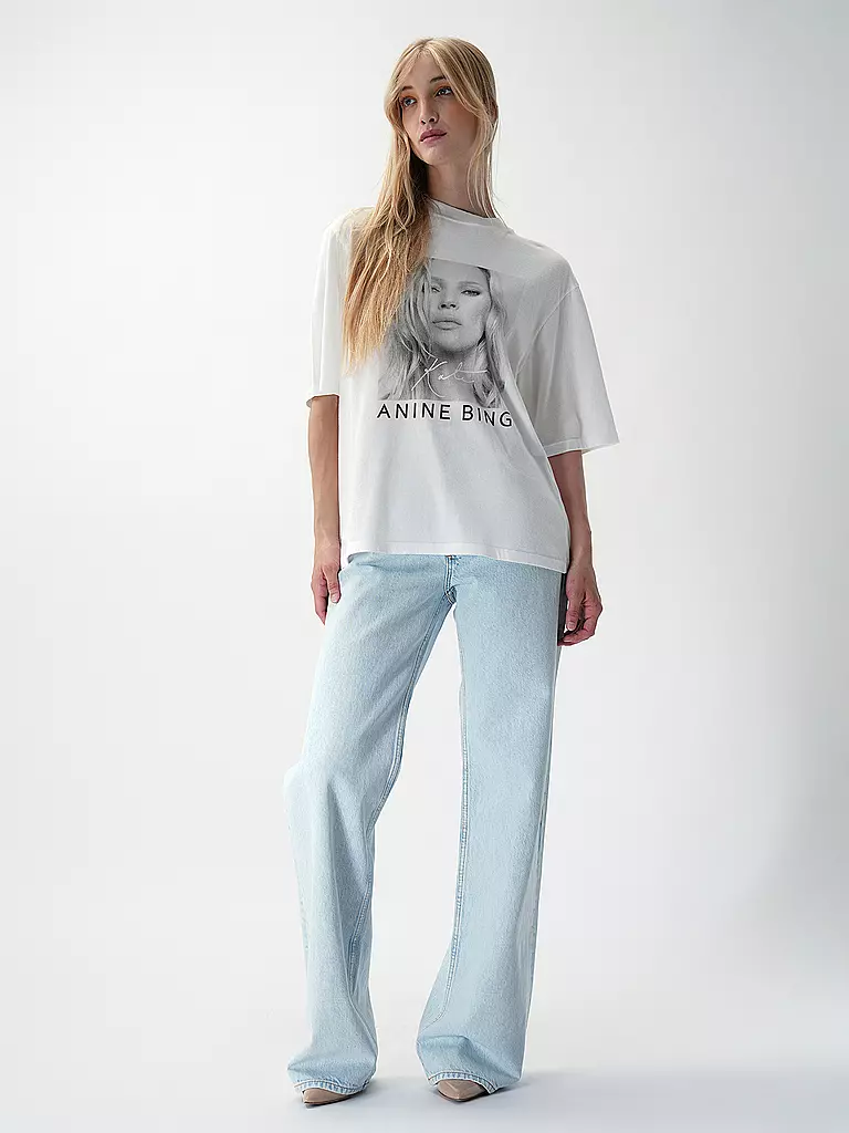 ANINE BING T-Shirt AVI TEE KATE MOSS weiss