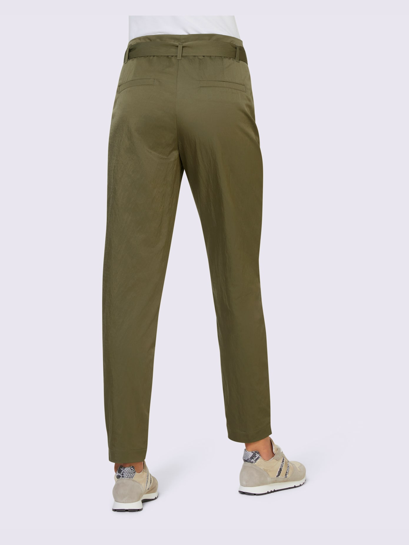 Pantalon style sac en papier tendance